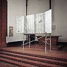Triptychon 1997-Stahlblech galvanisiert, Baugerüst-273x338x110cm-Ausstellung Petruskirche Berlin-Foto: B. Hiepe